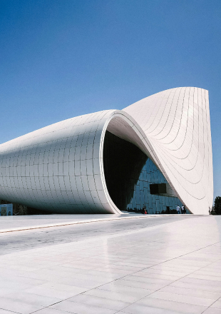 Azerbaijan place Heydar Aliyev Centre – iconic modern architecture