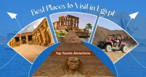 Best places to visit in Egypt featuring pyramids, ancient temples, desert adventure and top tourist attractions