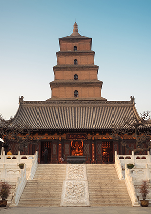 Big Wild Goose Pagoda in Xi’an, a famous China visiting place