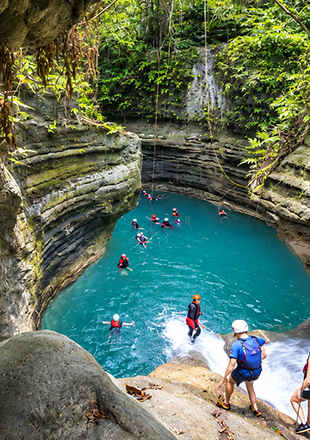 Badian Canyoneering and Kawasan Falls in Cebu