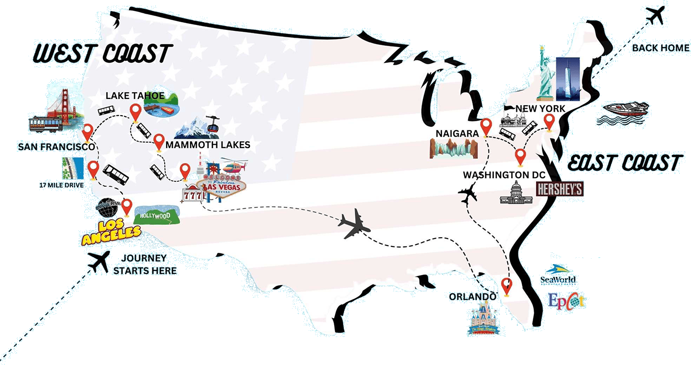 USA TOURS OVER VIEW